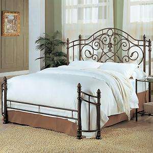 AWESOME ANTIQUE GREEN QUEEN IRON BED BEDROOM FURNITURE  