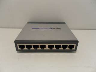 Cisco Linksys 8 Port 10/100 Switch SD208 0745883556823  