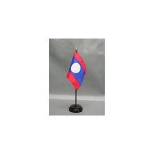 Laos Flag, 4 x 6, Endura Gloss