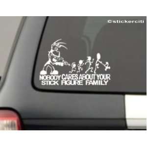   about YOUR STICK FIGURE FAMILY Funny Vinyl Sticker: Everything Else