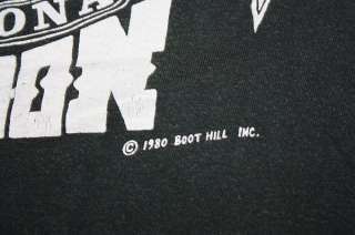 vtg 1980 BOOTHILL boot hill SALOON shirt * MOTORCYCLE  