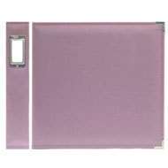 LILAC Purple Faux Leather 3 ring Binder Scrapbook Album  