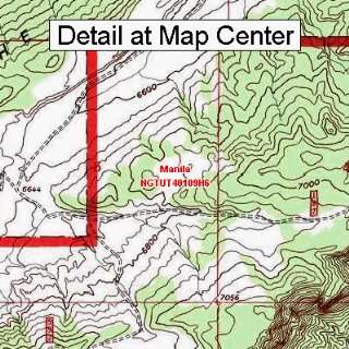  USGS Topographic Quadrangle Map   Manila, Utah (Folded 