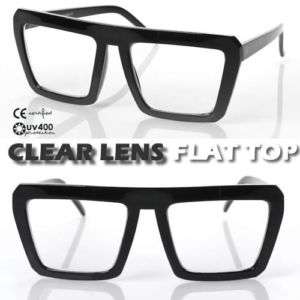 Blaster Super Retro UV400 Clear Lens Glasses 8065 BLACK  