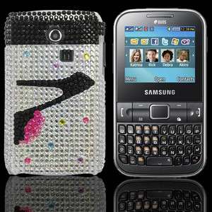 Bling Heels Hard Case Cover For Samsung Ch@t 335 S3350  