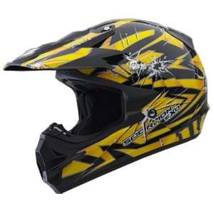  Scorpion Impact VX 24 MotoX Motorcycle Helmet   Yellow 