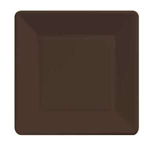 Chocolate Brown Dinner Plate, Sq, Wide Solid (10pks Case)  