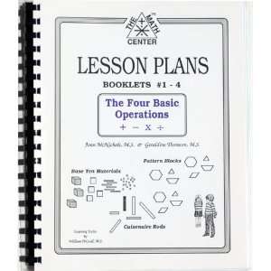  The Math Center Lesson Plans Booklets #1 4 Joan McNichols 