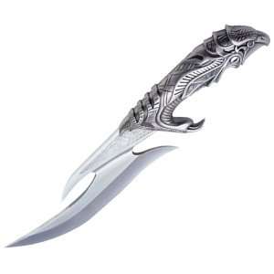 United   Horus Egyptian Falcon Knife With Display, Antique Silver 