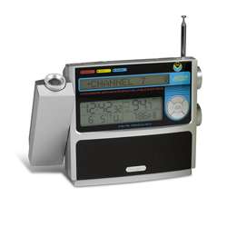   PCR507W Atomic Projection Clock with NOAA and FM Radio  