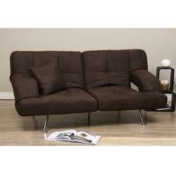 Dark Brown Microfiber Sofa Bed  Overstock