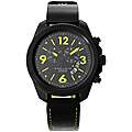 Android Mens Interceptor GMT Leather Strap Watch  