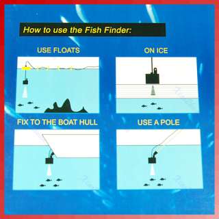 Portable Sonar LCD Fish Finder FishFinder Alarm 100M  