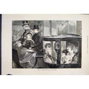  Drury Lane Tom Thumb Carriage Ride Children 1872 Print 