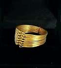 gold 12 band turkish puzzle ring scroll knot chain design
