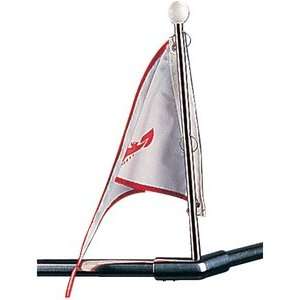  POLE FLAG Stainless Steel BOW FORM