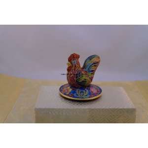   Decorative Paper Weight   Cloisonne  Rooster#CI006