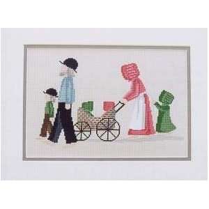  Family Outing, Cross Stitch from Lynns Prints Arts 