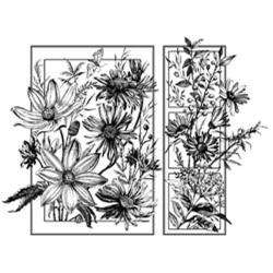 Magenta Summer Flowers Cling Stamps  Overstock