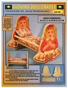 JEAN NORDQUISTS Kit to CREATE A ROCKING DOLL CRADLE  