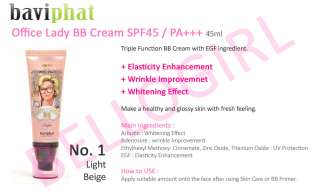 Baviphat Office Lady BB Cream SPF45 / PA+++ #1 Light Beige 45ml