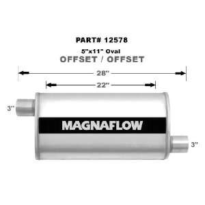  Magnaflow Universal Muffler 12578: Automotive