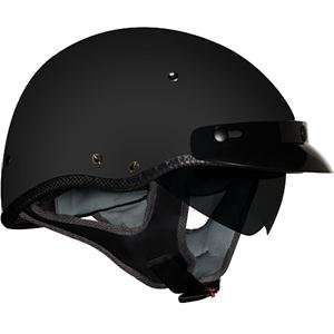  Vega XTV Half Helmet (Flat Black, X Small): Automotive