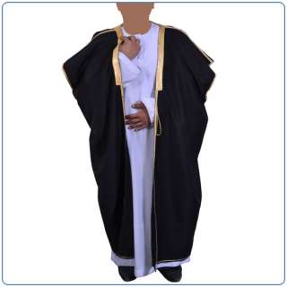 Bisht Arabian Cloak Thoub Jubba Robe abaya islamic wear  