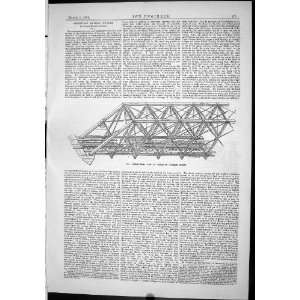  Engineering 1886 Isometrical American Trussed Bridge Robert Hudson 