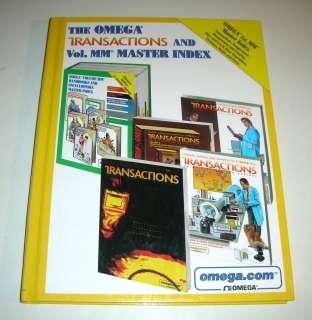 The OMEGA Transactions and Vol. MM Master Index, 2000, HC  