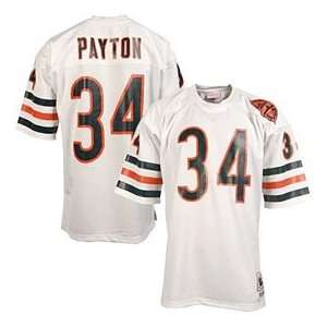  Chicago Bears Walter Payton 1983 White Jersey: Sports 