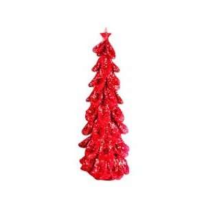  Small Christmas Tree Decoration   Red, Glitter