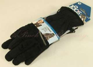 180s Womens Metro Tec Touch Faux Suede Gloves Black  