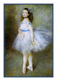 Impressionist Renoirs The Ballet Dancer Counted Cross Stitch Chart