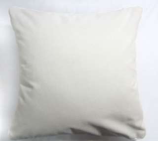 EM51 Off White Plain Colour Velvet Cushion/Pillow/Throw Cover*Custom 