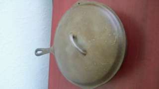 Vintage Cast Iron Deep Pan and Lid no 8, 10 5/8 inch Skillet  