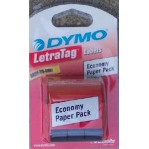  Dymo LetraTag Black on White Paper Economy Pack Office 