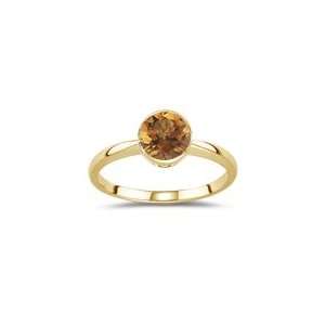  1.59 Cts Citrine Solitaire Ring in 14K Yellow Gold 9.5 