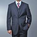 Giorgio Fiorelli Mens Charcoal Grey 2 button Vested Suit