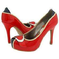 Gabriella Rocha Coleen Red/Navy Patent Leather Pumps/Heels   