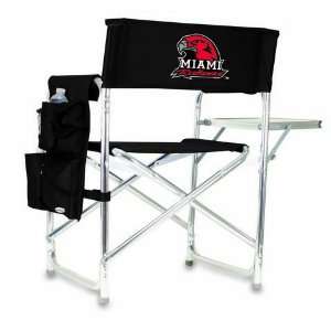 Miami of Ohio Redhawks Folding Camping Chair With Side Table:  