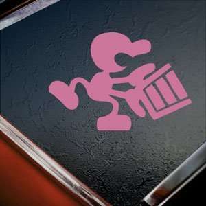  Mr Game And Watch Pink Decal Bucket Wii Window Pink 