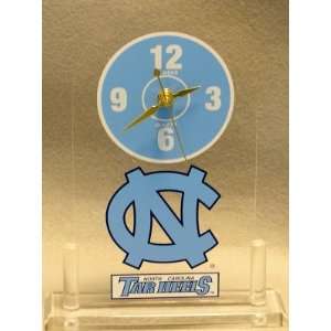 ZaMeks North Carolina Tar Heels NCAA Licensed Desk Clock:  