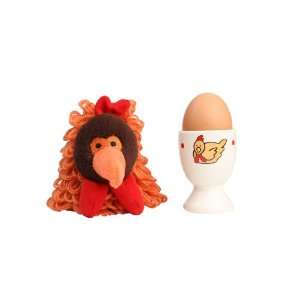  Charlie the Chicken egg cup & egg cosy gift set Kitchen 