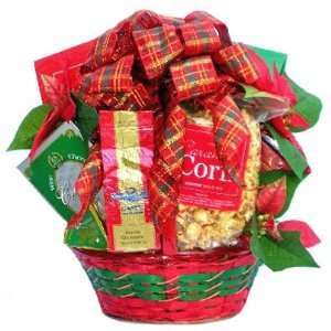 Yuletide Classic Christmas Holiday Gourmet Food Gift Basket:  