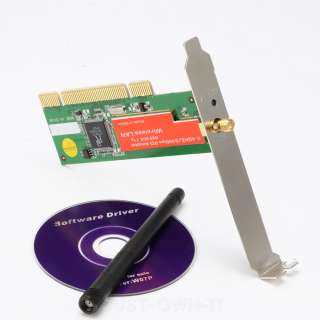 New In Box 54Mbps Wi Fi 802.11G Wireless WLAN Network PCI Card for 