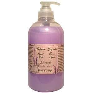  Erbe Di Campo Lavender Liquid Soap 16.8 Fl.Oz. From Italy 