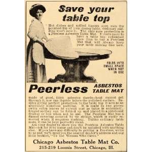   Ad Chicago Asbestos Table Mat Co. Home Decor   Original Print Ad Home