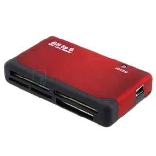 Black Red 26 IN 1 usb 2.0 Card Reader For SD FRANSFLASH MMC RS MMC SIM 