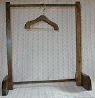 SOLID WOOD 10 DOLL CLOTHES RACK FOR MUFFY GINNY SPECIAL WALNUT STAIN